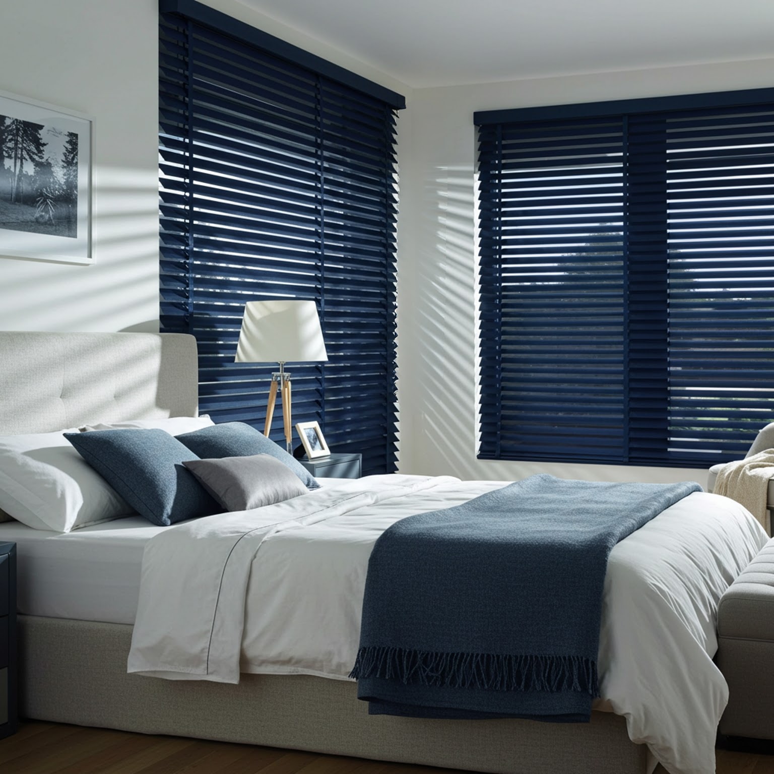 Indigo Blue Cordless Blind