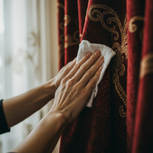 hand cleaning expensive drapes